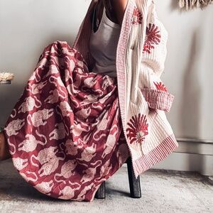 NEW Anthropologie Maxi bubble SKIRT tigers